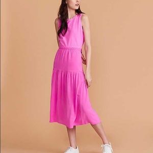 Lou & Grey Silk Skirt & Terry Tank Set